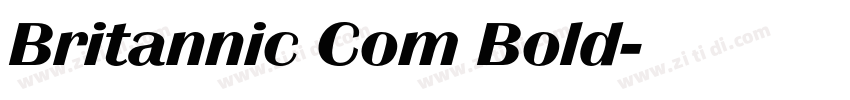 Britannic Com Bold字体转换